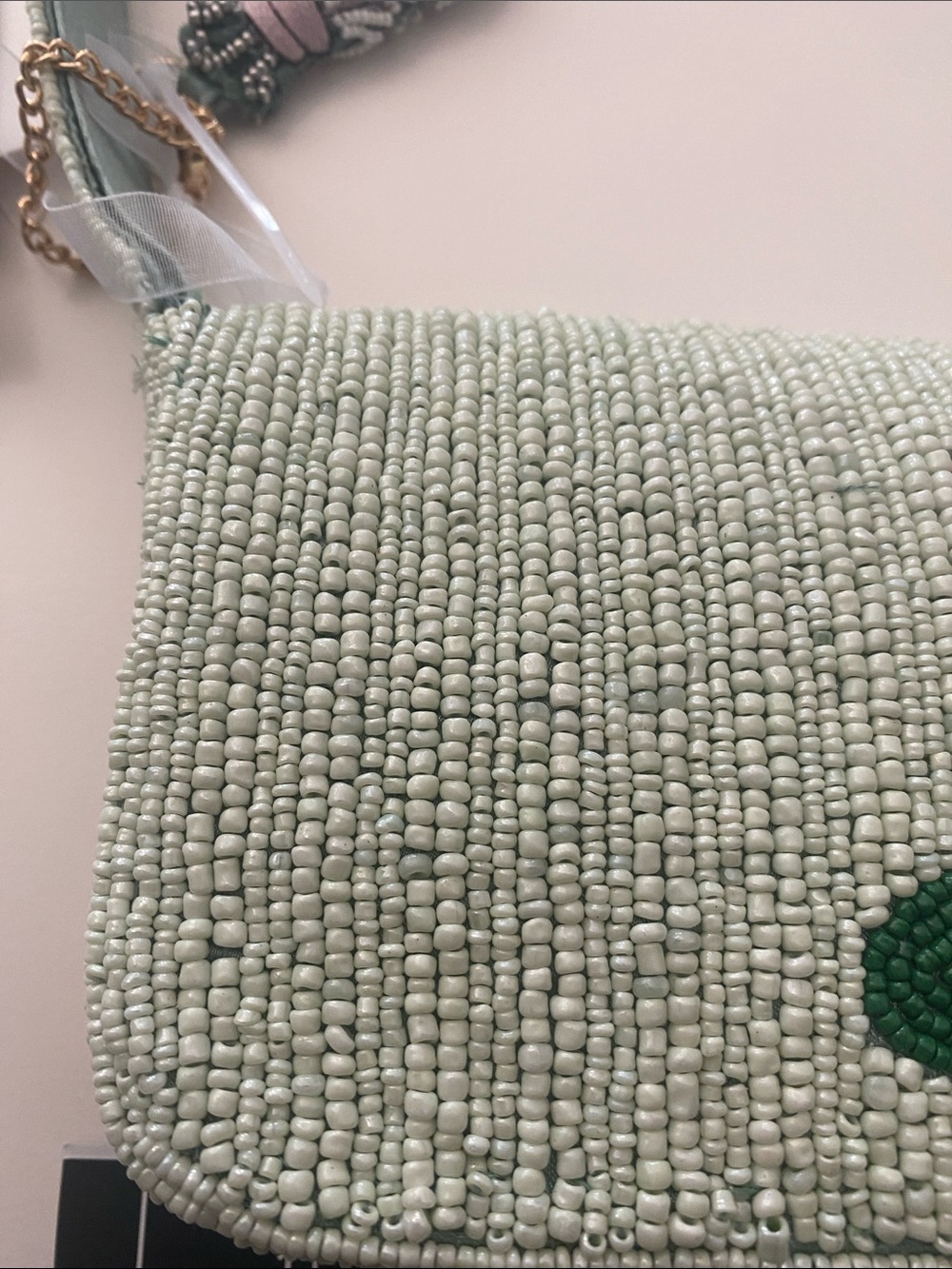 Golf Cart Beaded Shoulder Bag | Handmade Beaded Purse | Novelty Golf Bag - Picture 6 of 9